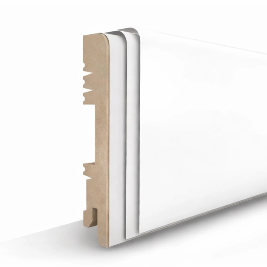 Listwa przypodłogowa MDF lakierowana biała FOGE LB1 - 10cm