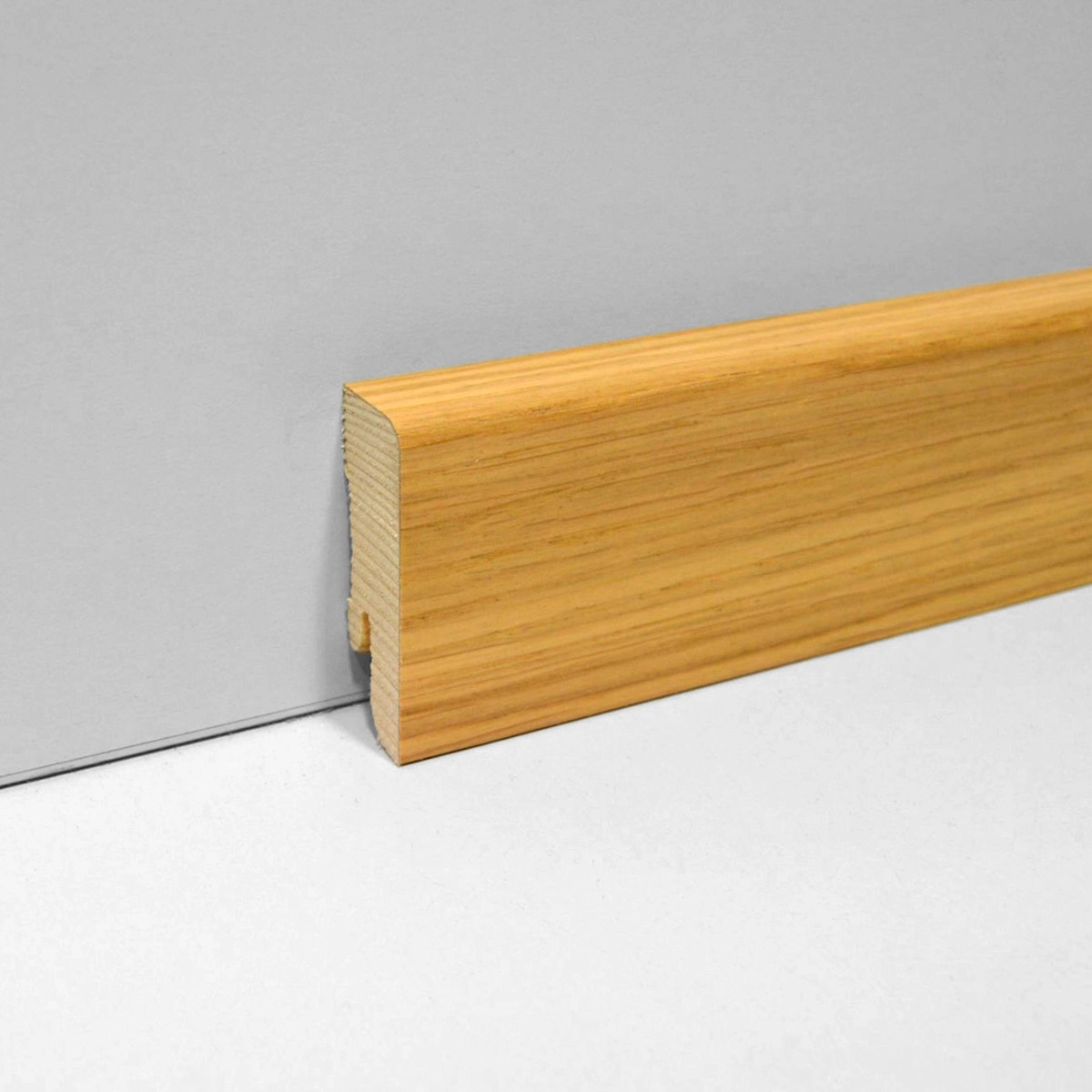 PRÓBKA 20 CM - Listwa przypodłogowa drewniana 50x18 mm Pedross - dąb lakierowany