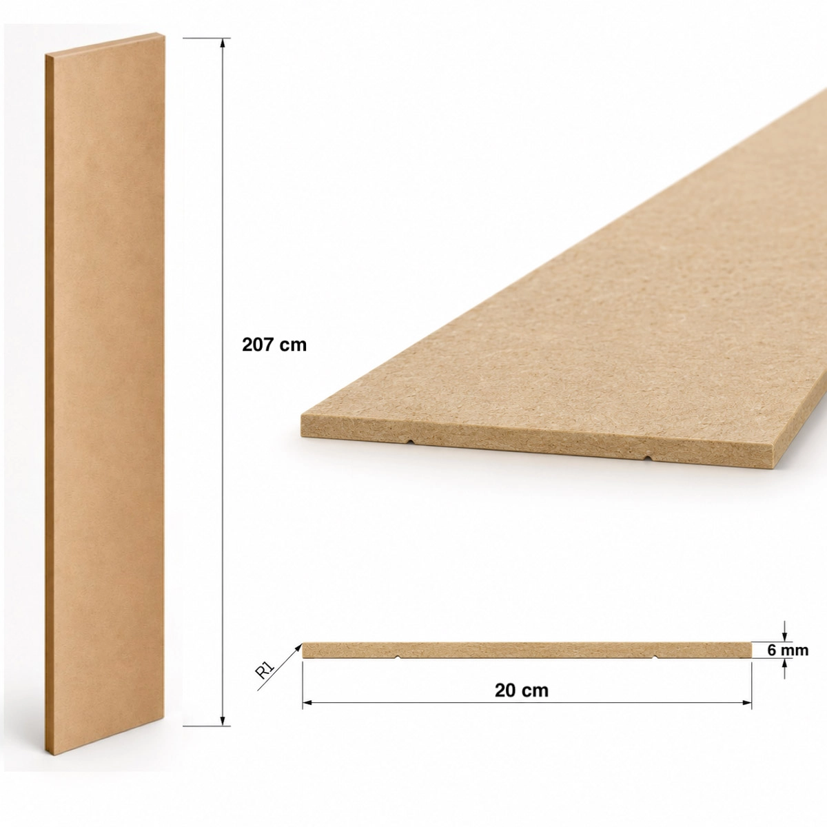 Listwa boazeryjna ELEGANT XL, boazeria ścienna MDF, do malowania