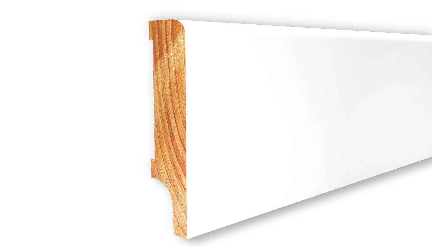 Listwa przypodłogowa drewniana lakierowana Lapis 60 (240 cm x 6 cm x 1,6 cm) iglaste