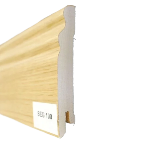 Drewniana listwa przypodłogowa lakierowana SEG100 (240 cm x 9,5 cm x 1,5 cm) DĄB EUROPEJSKI