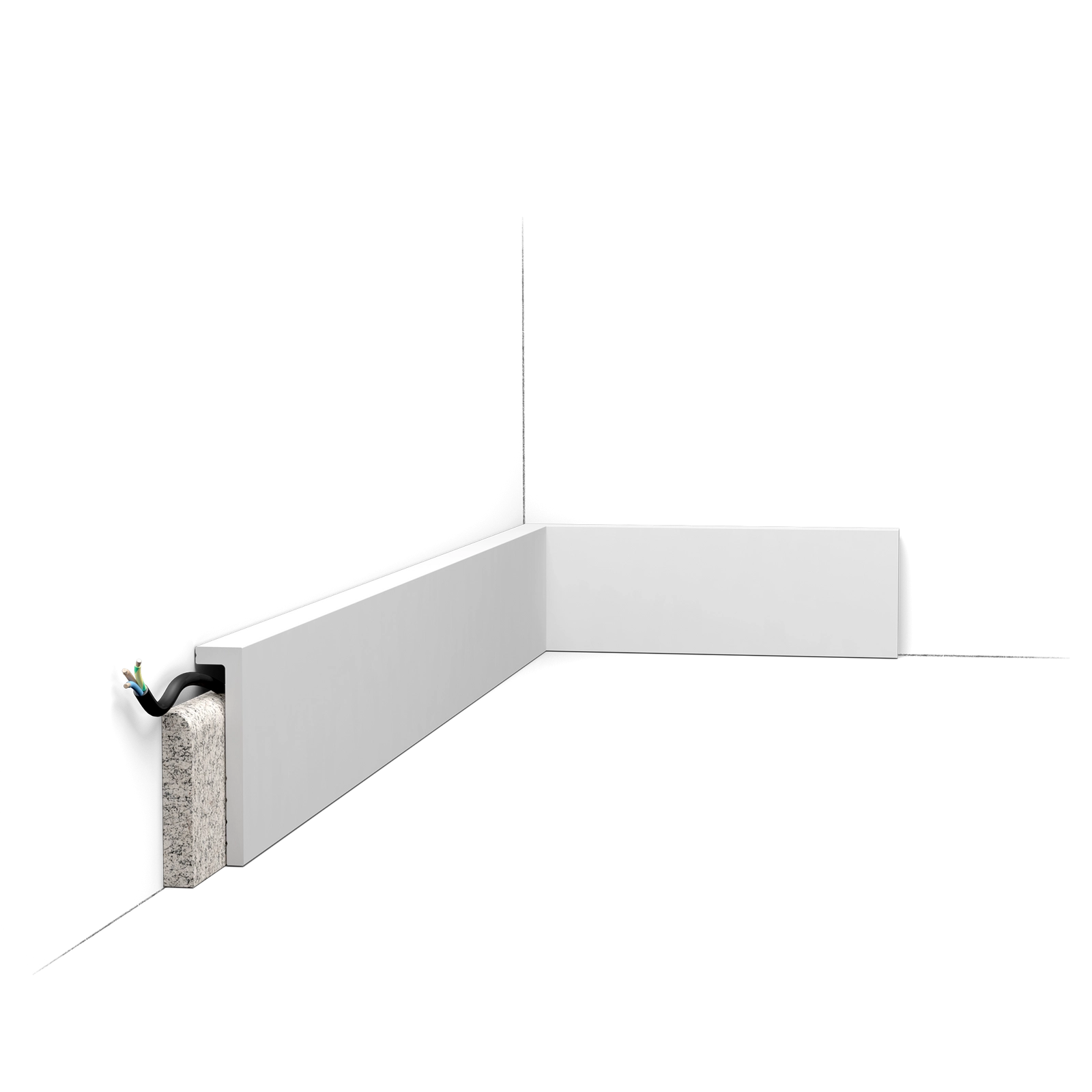 Listwa przypodłogowa RAL 9003 - Orac Decor SX171-RAL9003