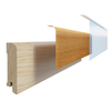 Listwa przypodłogowa drewniana 70x15 mm - dąb europejski lakierowany