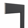 Opaska drzwiowa 3 szt. komplet, listwa maskująca MDF, Grafit, obramowanie drzwi 6 cm