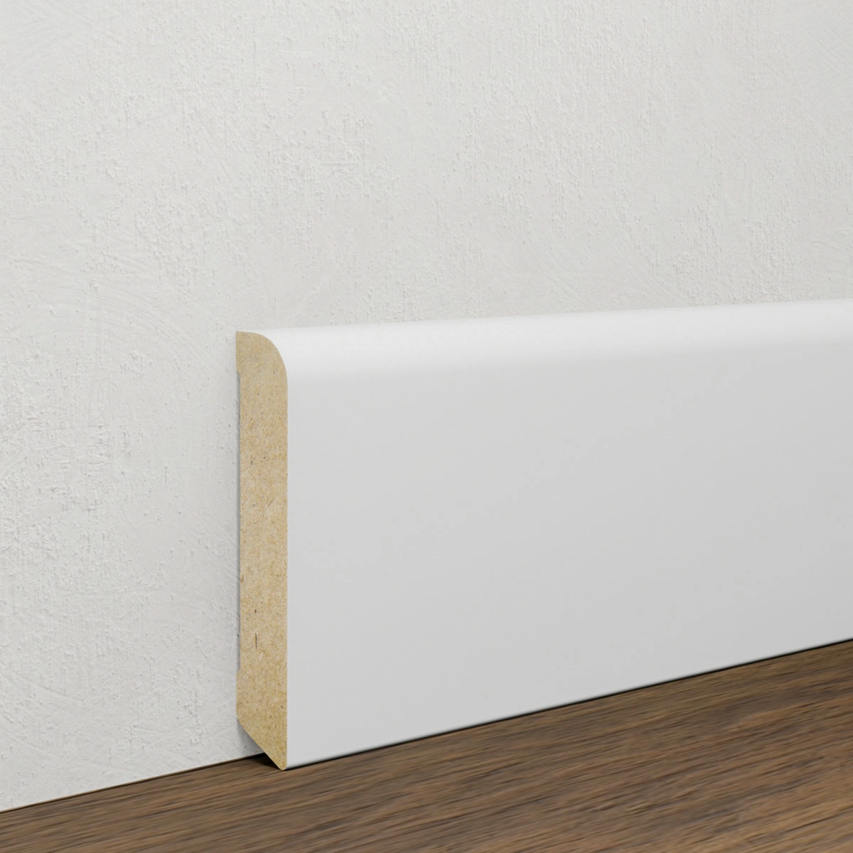 Listwa przypodłogowa MDF Biała Premium, 80x15 mm, Pedross - ostatnie 4,8 metra