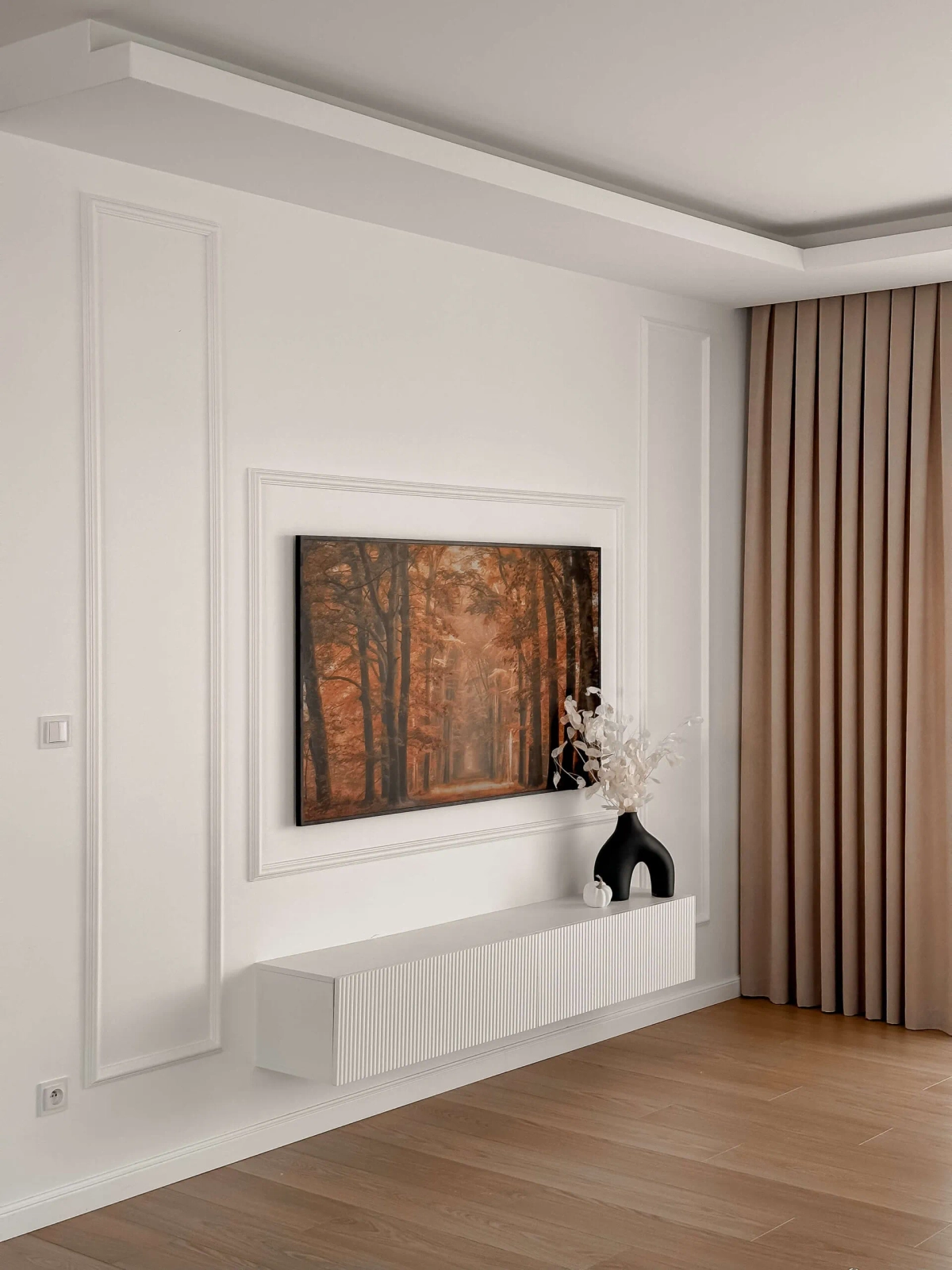Listwa ścienna MD413 biała wym. 200 x 1.2 x 2.5 cm, z PolyForce