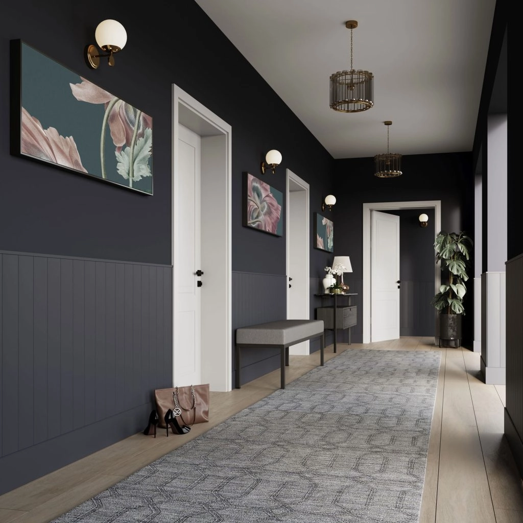 Listwa boazeryjna ELEGANT, boazeria ścienna MDF, do malowania