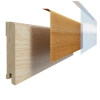 PRÓBKA 20 CM - Listwa przypodłogowa drewniana 95x15 mm - dąb lakierowany