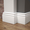 Listwa przypodłogowa MDF - ESTILO 8cm - Biała Premium