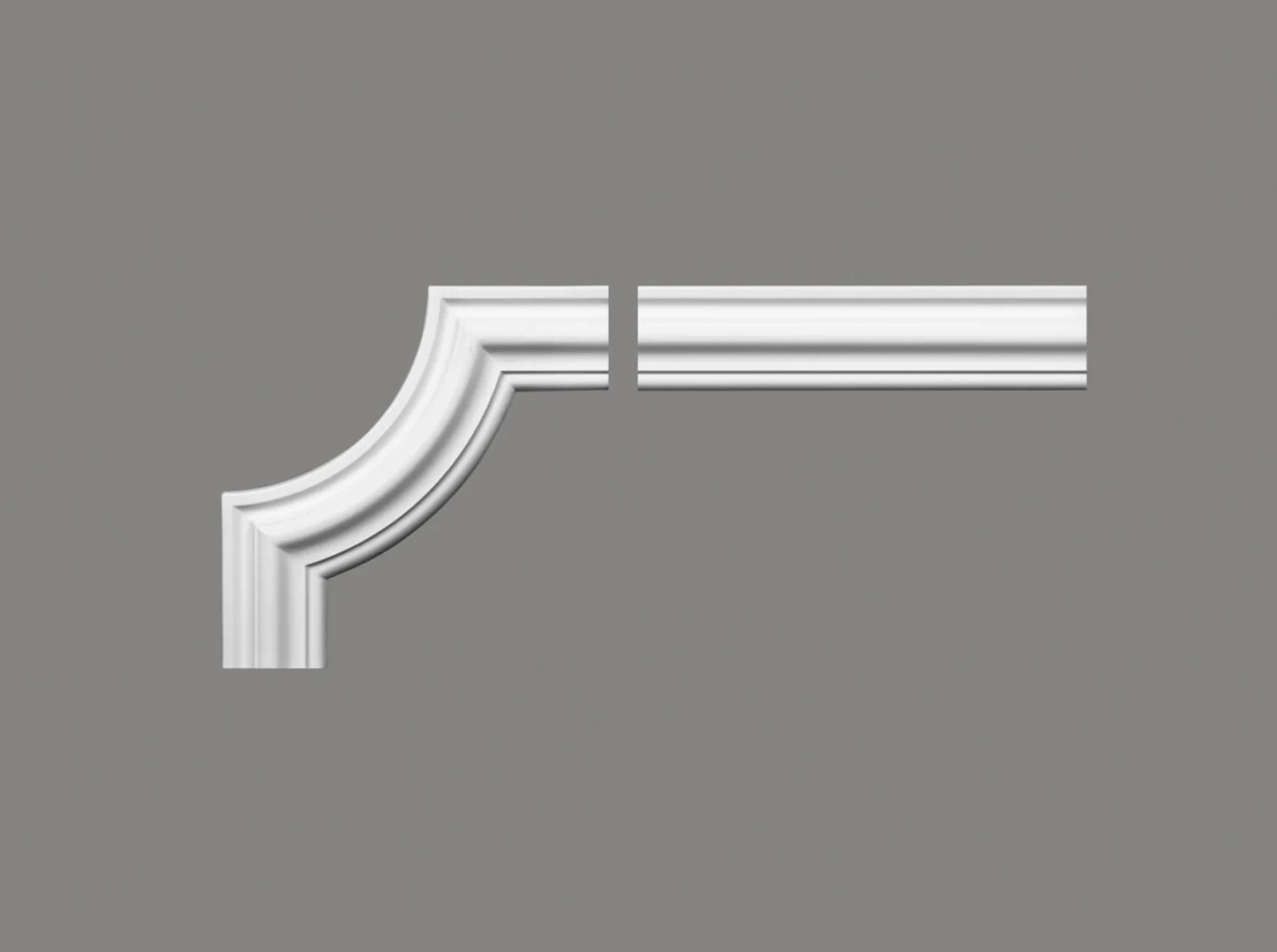 Narożnik MDD308-12 biały wym. 24 x 6.5 x 24 cm, z ProFoam