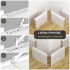 Listwa przypodłogowa lakierowana biała, MDF wilgocioodporny, FOGE LB1 - 10cm