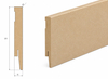 Listwa przypodłogowa MDF PRIMA 12cm - surowa do malowania