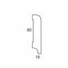 Listwa przypodłogowa MDF Plus wilgocioodporna lakierowana R10 (262 cm x 8 cm x 1,8 cm) biała