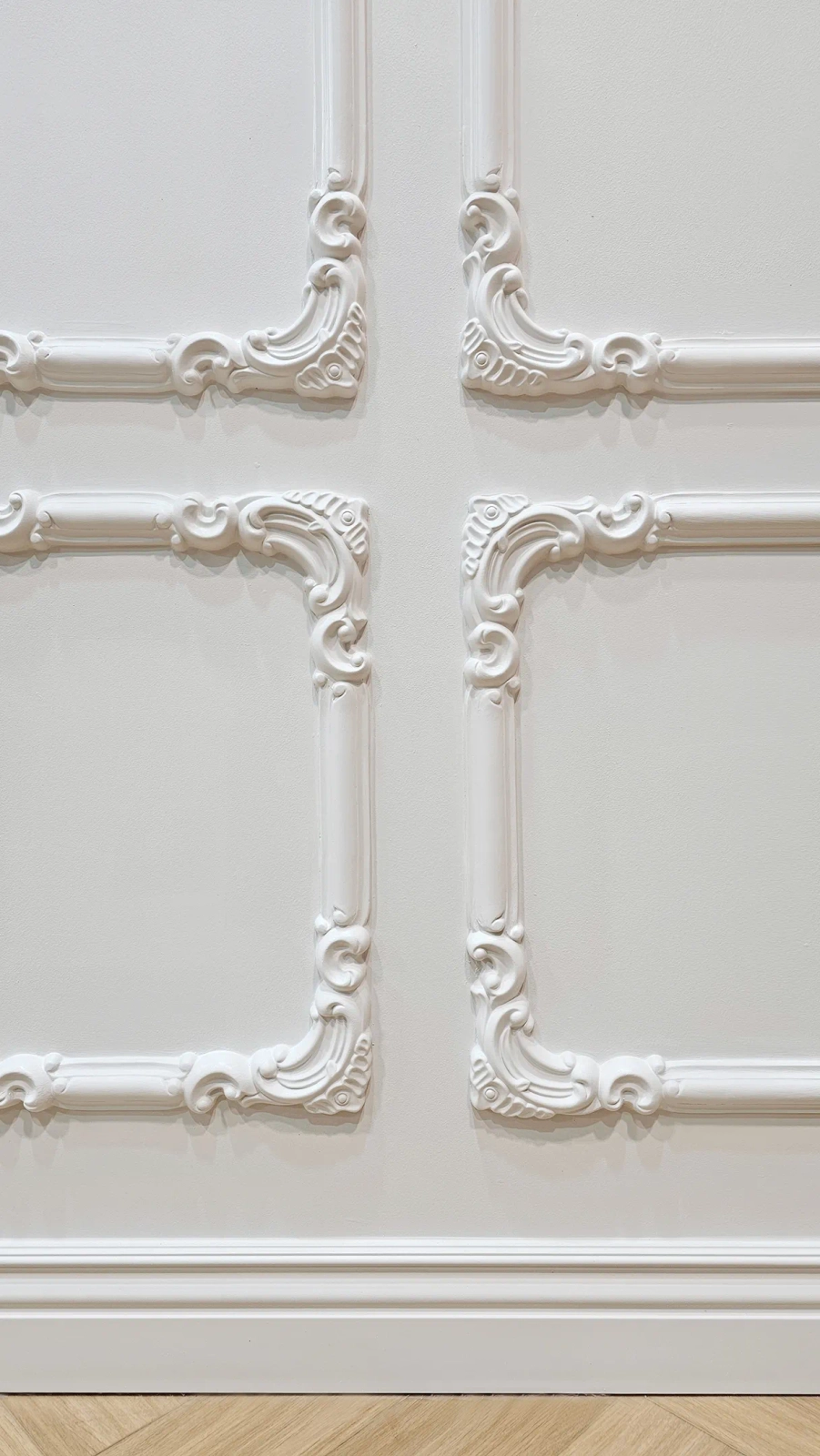Listwa ścienna MDD332 biała wym. 200 x 1.7 x 4.1 cm, z ProFoam