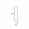 Listwa przypodłogowa MDF R3 (262 cm x 8 cm x 1,6 cm) czarny RAL 9005