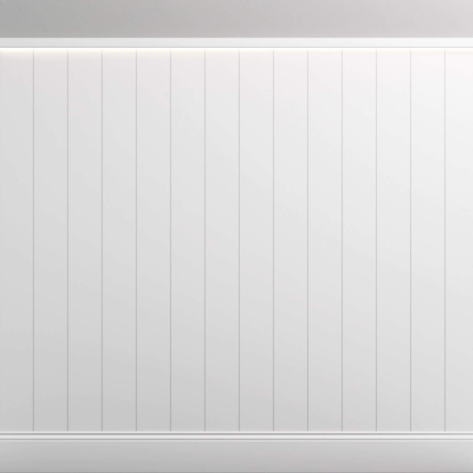Boazeria ścienna LED - długość 200 cm, wysokość 114,5 cm - zestaw listew MDF