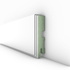 Listwa przypodłogowa lakierowana biała, MDF wilgocioodporny, DUO 8cm