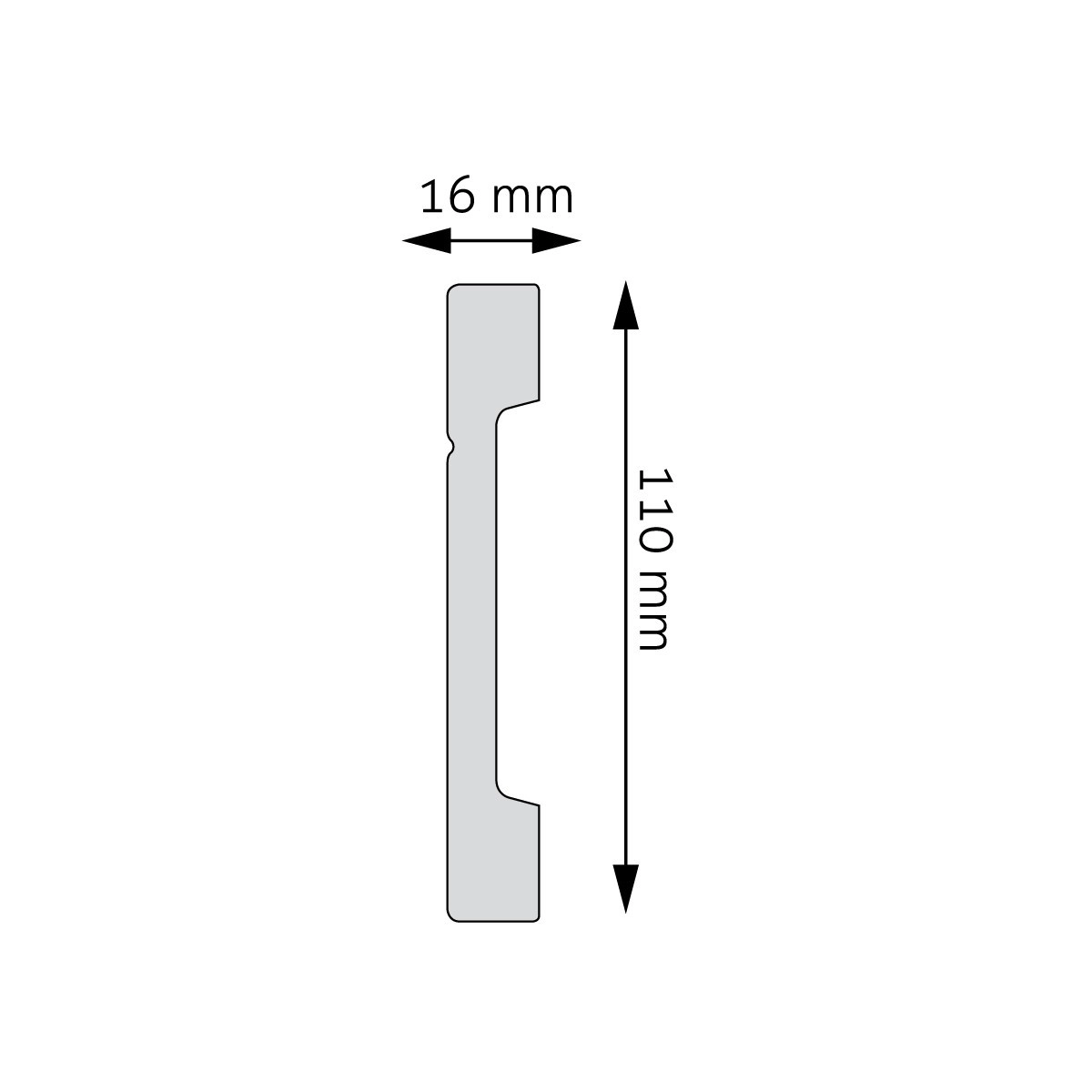 Listwa elastyczna przypodłogowa, cokół Creativa LPC-20F 200cm