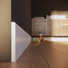 Listwa przypodłogowa MDF TRIO R5, Biała Premium, 8cm