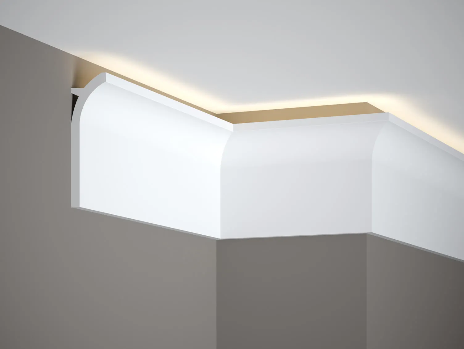 Listwa oświetleniowa QS011 biała wym. 200 x 4 x 13.5 cm, z PolyForce
