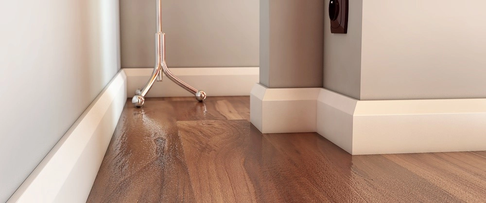 Listwa przypodłogowa MDF PLUS RS biała wilgocioodporna (262 cm x 8 cm x 1,6 cm) lakier półmatowy RAL 9003