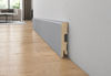 PRÓBKA 20 CM - Listwa przypodłogowa MDF lakierowana UV, szara RAL7042 - FOGE LB1 - 8cm