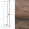 Drewniana listwa przypodłogowa lakierowana 95/15 (240 cm x 9,5 cm x 1,5 cm) Orzech Amerykański