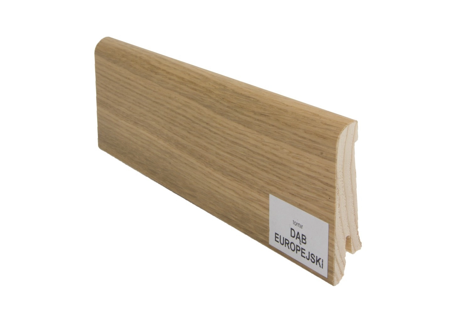 Drewniana listwa przypodłogowa lakierowana 60/22 (240 cm x 6 cm x 2,1 cm) DĄB EUROPEJSKI