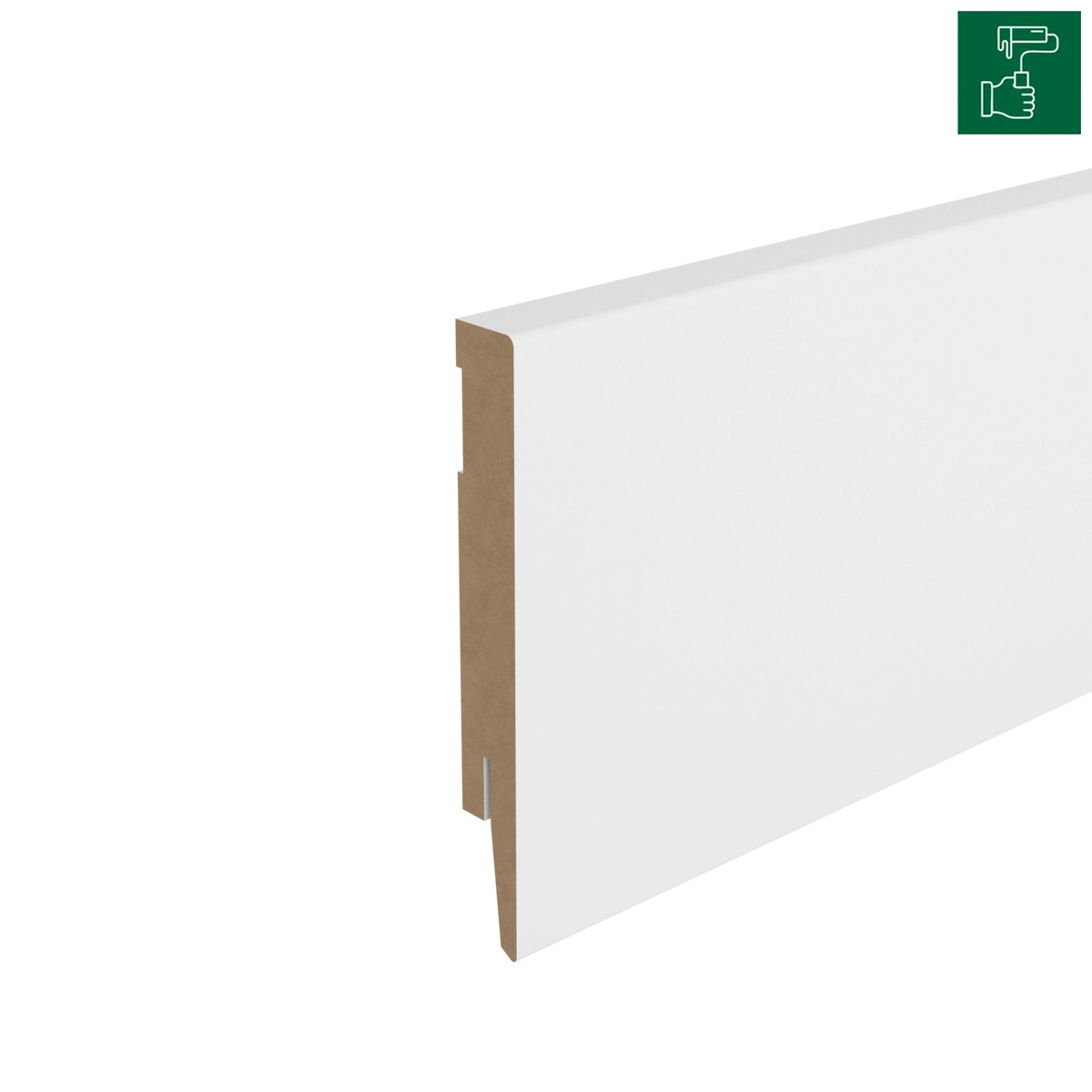 Listwa przypodłogowa MDF - PRIMA 12cm - do malowania
