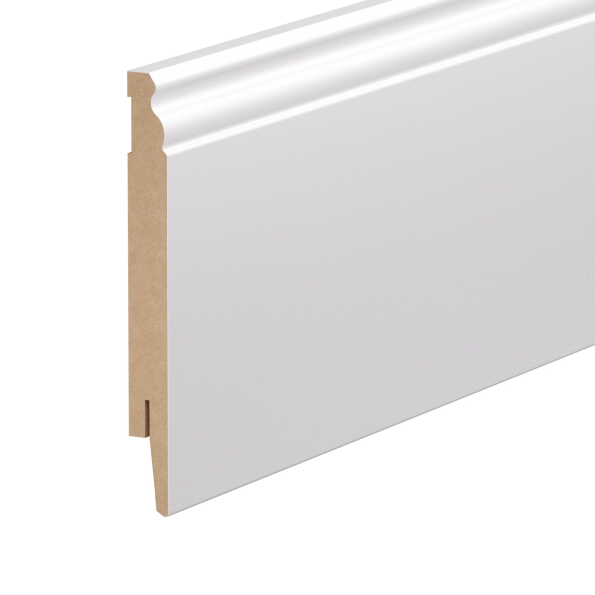 Listwa przypodłogowa MDF - ESTILO 15cm - Biała Premium