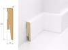 Listwa przypodłogowa MDF TRIO R5, Biała Premium, 8cm