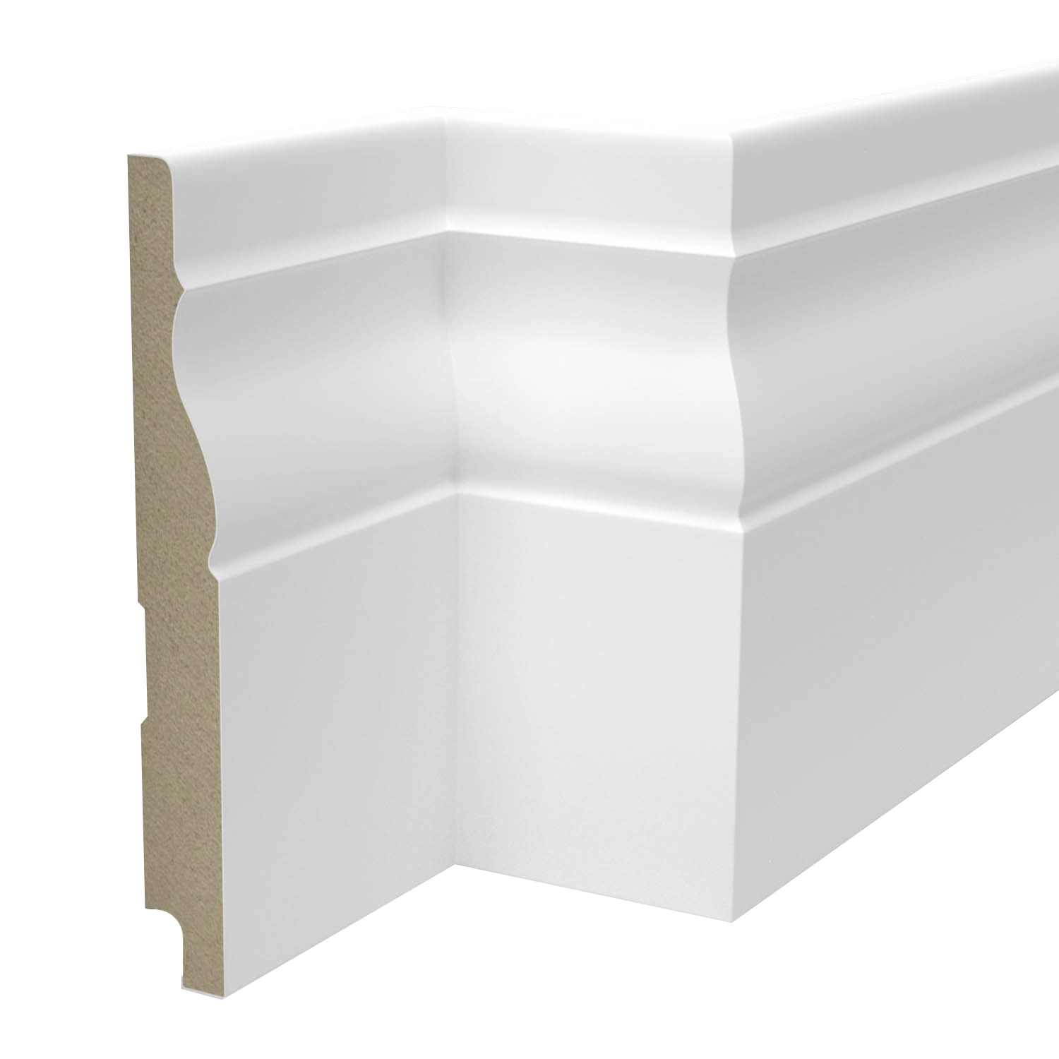 Listwa przypodłogowa MDF lakierowana biała z wodoodporną powłoką BONITA 15cm