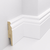 PRÓBKA 20 CM - Listwa przypodłogowa MDF - ESTILO 8cm - Biała Premium