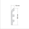 Listwa elastyczna przypodłogowa, cokół Creativa LPC-19F 200cm