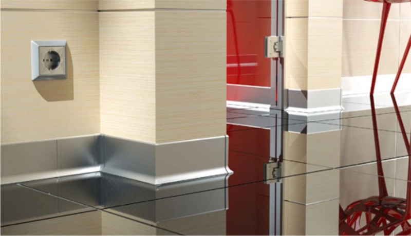 Listwa przypodłogowa aluminiowa, cokół Creativa LP80 250cm